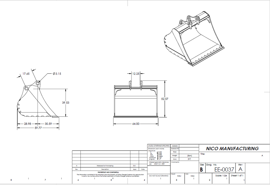 Bucket for Excavator