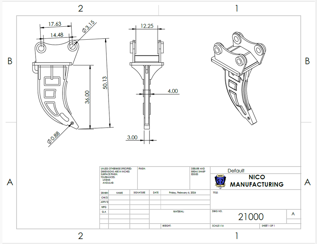 Bucket for Excavator
